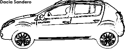 Dacia Sandero coloring