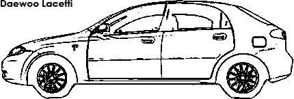 Daewoo Lacetti coloring