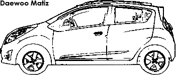 Daewoo Matiz coloring