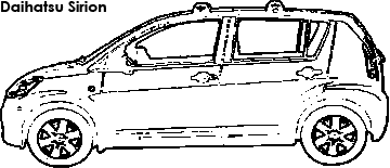 Daihatsu Sirion coloring