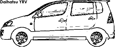 Daihatsu YRV coloring