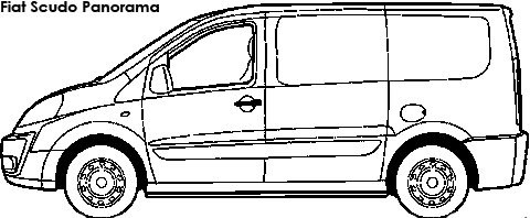 Fiat Scudo Panorama coloring