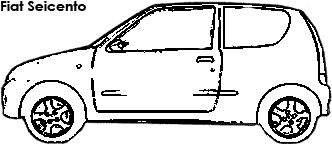 Fiat Seicento coloring