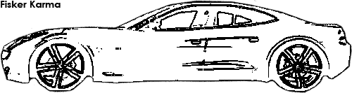 Fisker Karma coloring