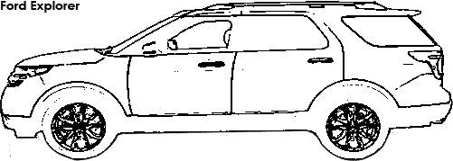 Ford Explorer coloring