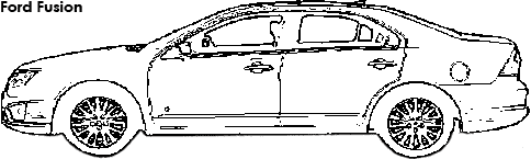 Ford Fusion coloring