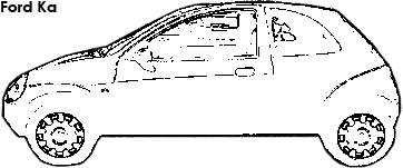 Ford Ka coloring