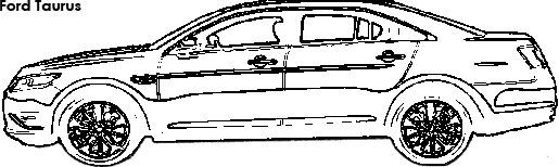 Ford Taurus coloring