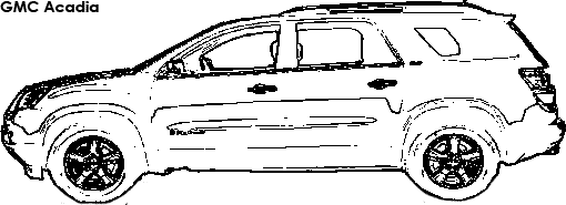 GMC Acadia coloring