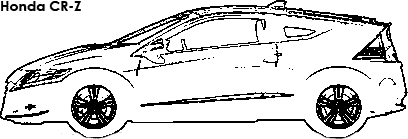 Honda CR-Z coloring