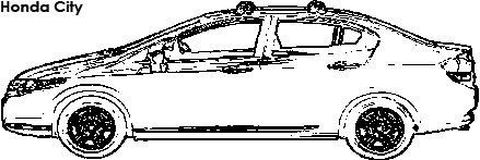 Honda City coloring