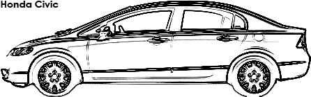 Honda Civic coloring