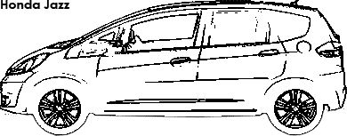 Honda Jazz coloring