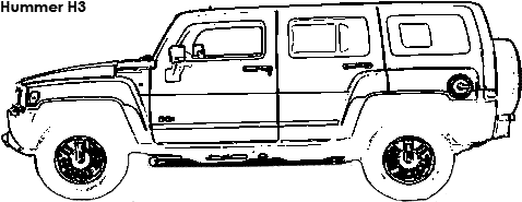Hummer H3 coloring