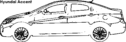 Hyundai Accent coloring