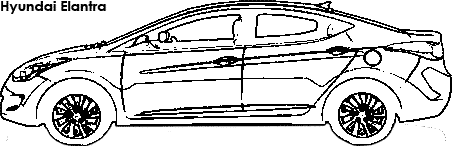 Hyundai Elantra coloring