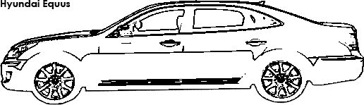 Hyundai Equus coloring