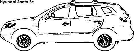 Hyundai Santa Fe coloring