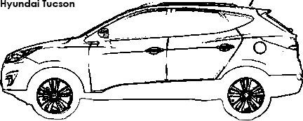 Hyundai Tucson coloring