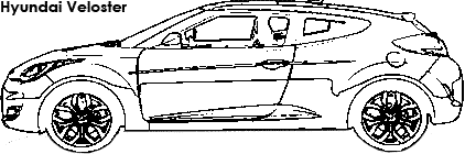 Hyundai Veloster coloring