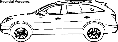 Hyundai Veracruz coloring