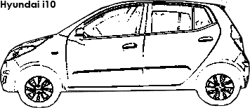 Hyundai i10 coloring