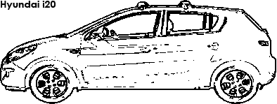 Hyundai i20 coloring