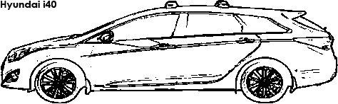 Hyundai i40 coloring