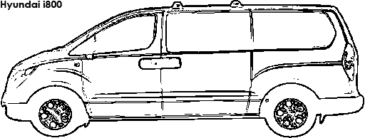 Hyundai i800 coloring