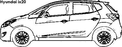 Hyundai ix20 coloring