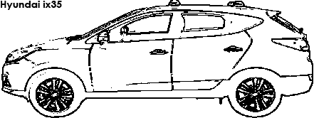 Hyundai ix35 coloring