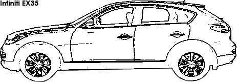 Infiniti EX35 coloring