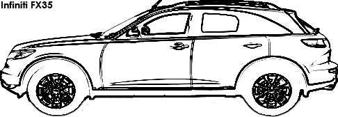 Infiniti FX35 coloring