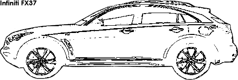 Infiniti FX37 coloring