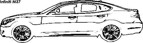 Infiniti M37 coloring