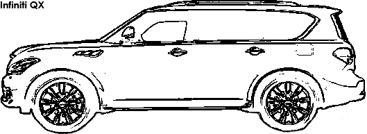 Infiniti QX coloring