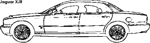 Jaguar XJR coloring