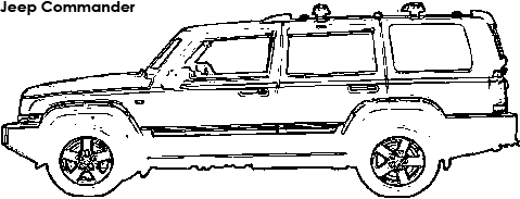 Jeep Commander coloring