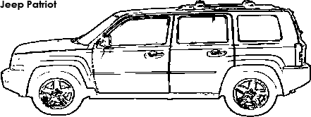 Jeep Patriot coloring