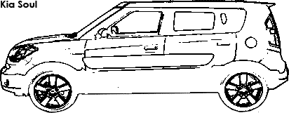 Kia Soul coloring