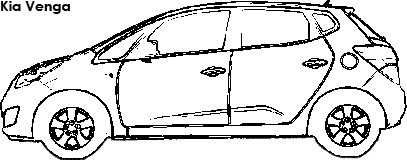 Kia Venga coloring