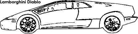 Lamborghini Diablo coloring