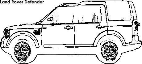 Land Rover Defender coloring