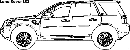 Land Rover LR2 coloring