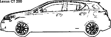 Lexus CT 200 coloring