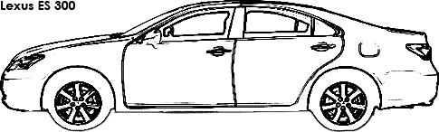 Lexus ES 300 coloring