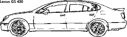 Lexus GS 430 coloring