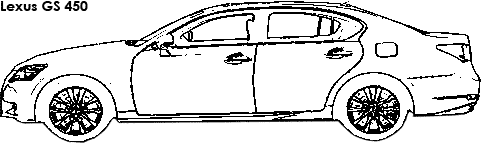 Lexus GS 450 coloring