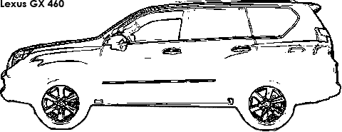 Lexus GX 460 coloring