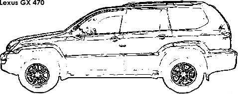 Lexus GX 470 coloring